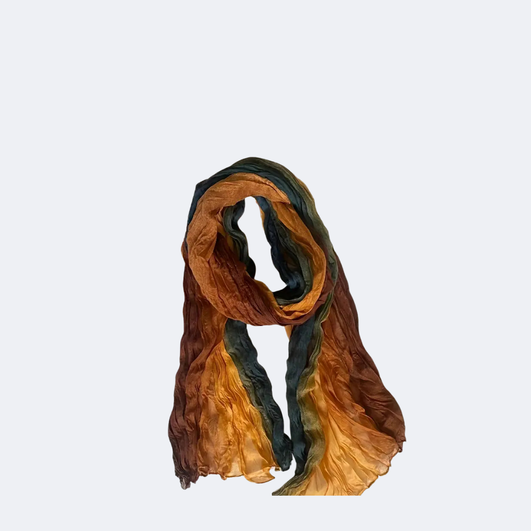 Cotton Gradient Blue Scarf