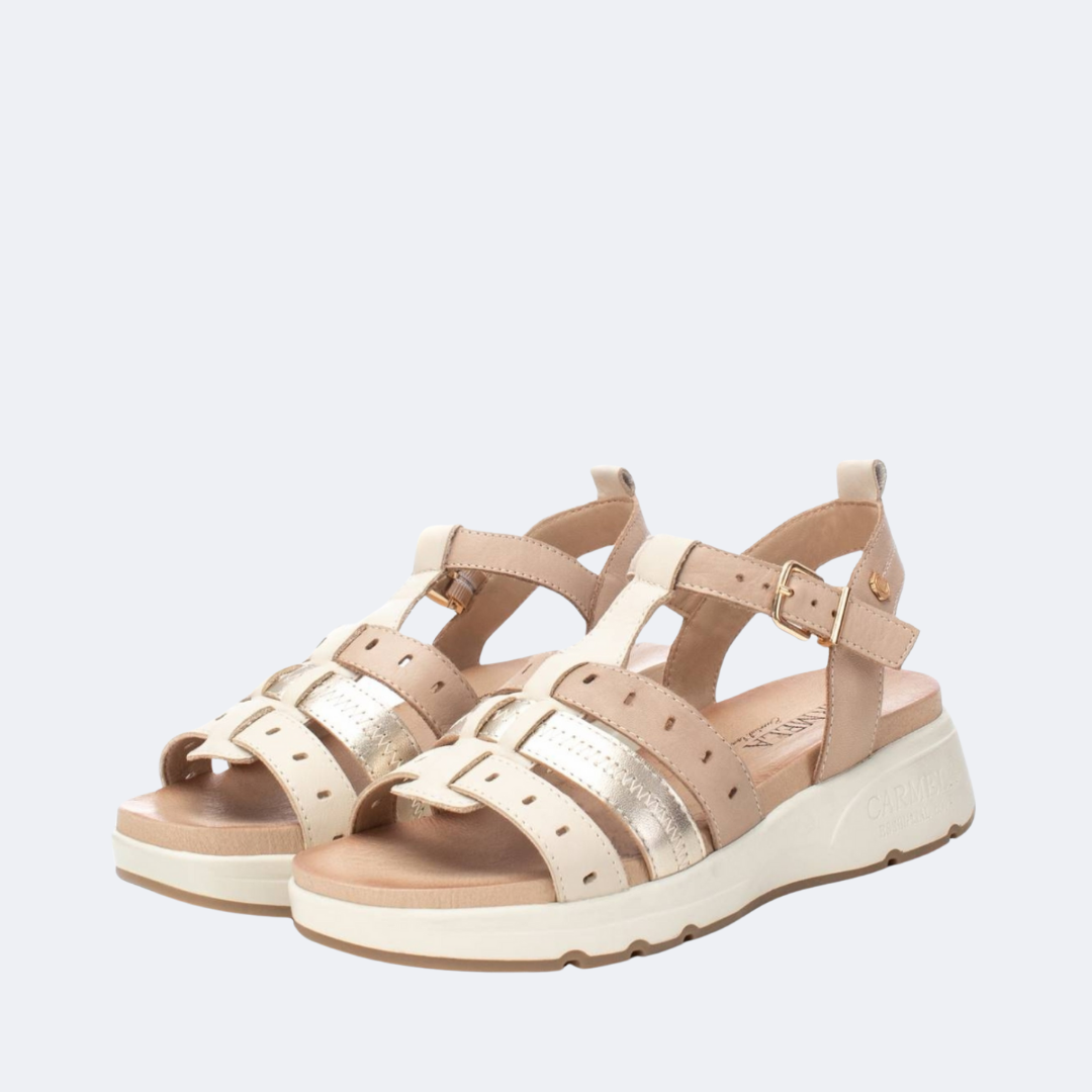 Carmela - 161642 - Flat Sandals - Beige