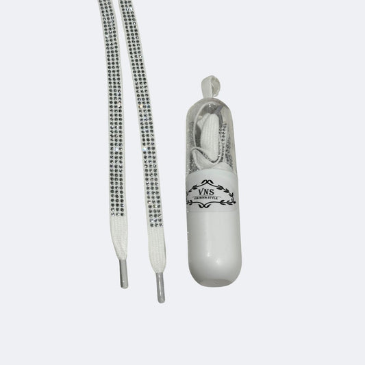 Shoe Lace - White Bling, Black Bling, Pink Bling