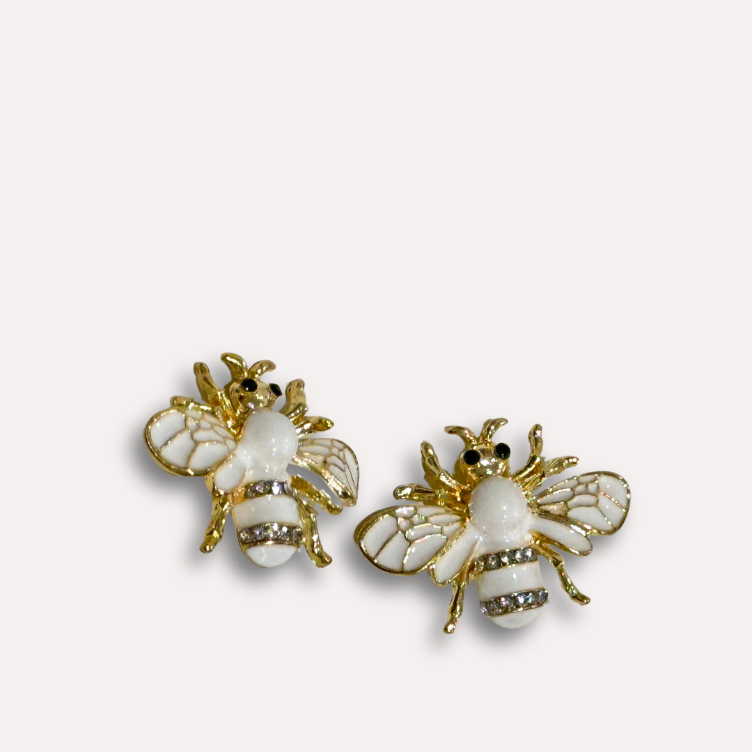 Shoe Trims - Black&Gold and White&Gold Bee