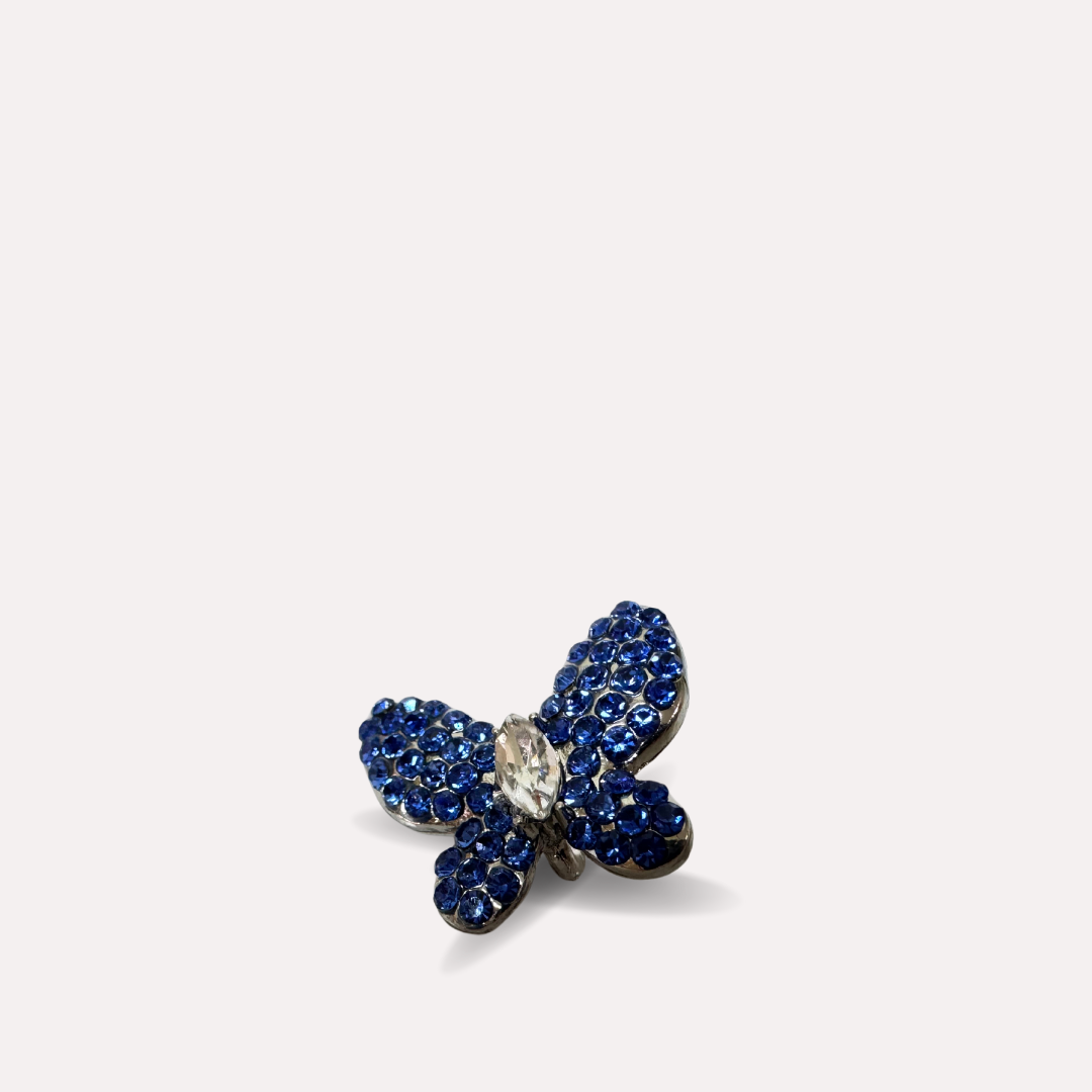 Shoe Trims - Butterfly  (Blue, Lime and Dark Green)