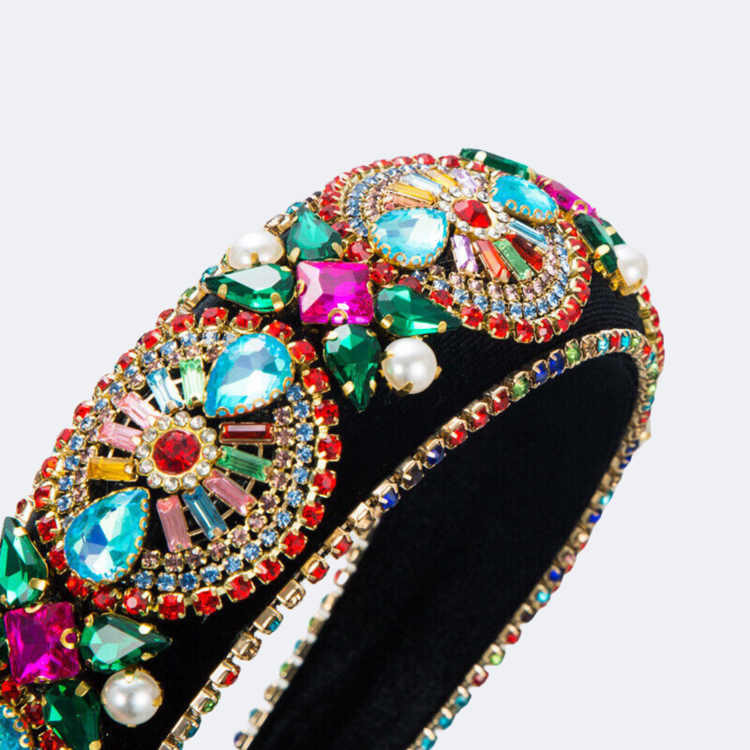 Ms. Alec - Rhinestone Padded Pearl Hairband