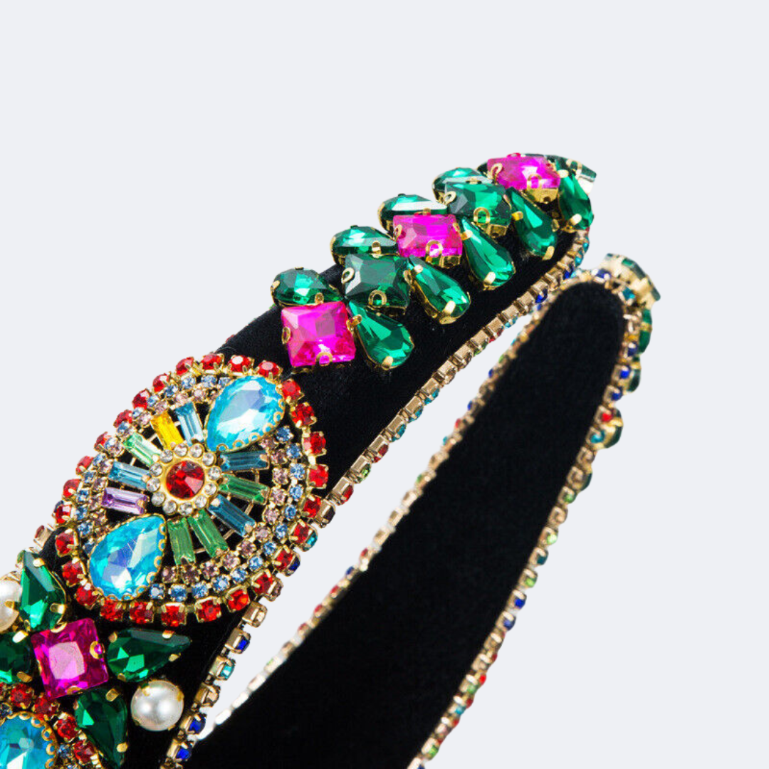 Ms. Alec - Rhinestone Padded Pearl Hairband