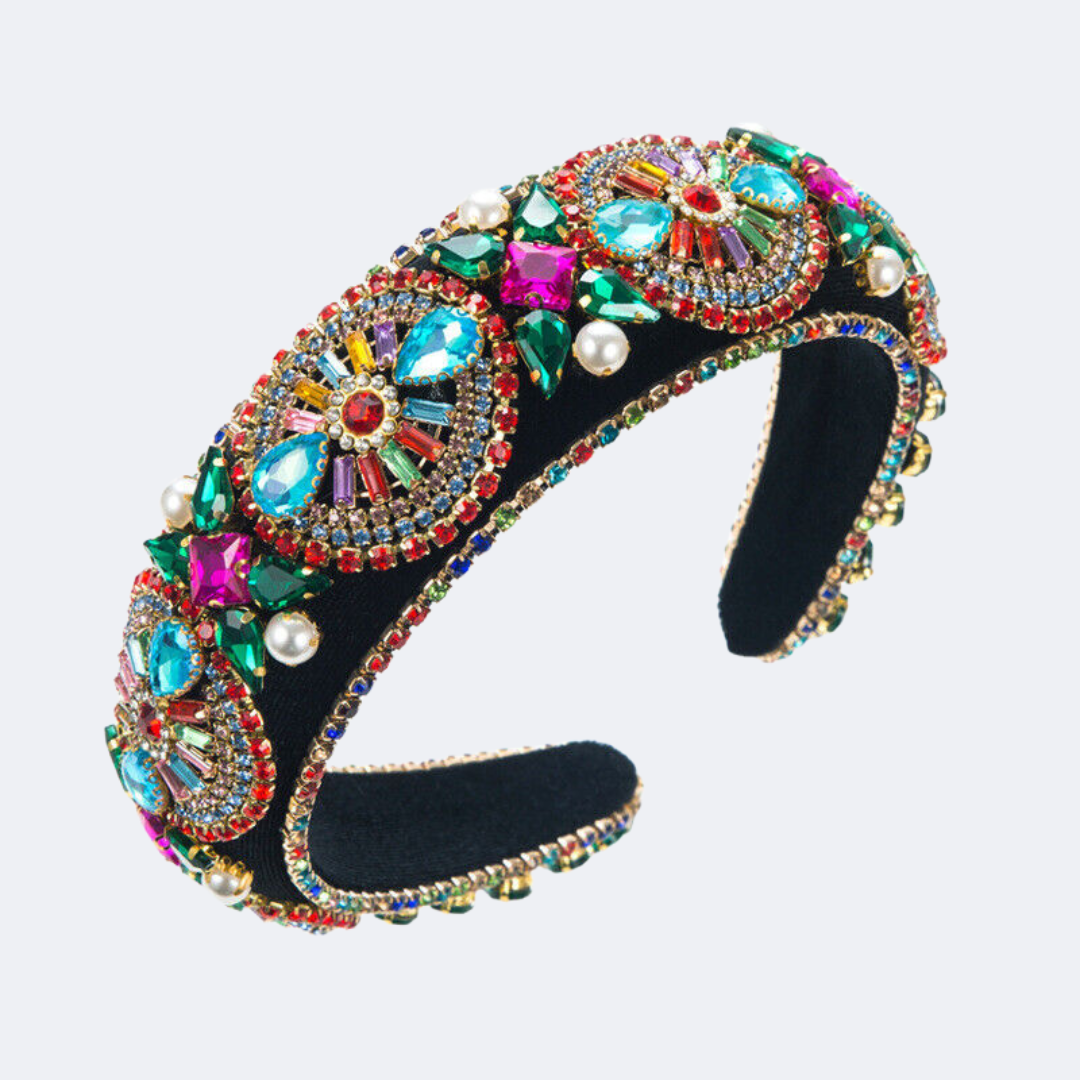 Ms. Alec - Rhinestone Padded Pearl Hairband