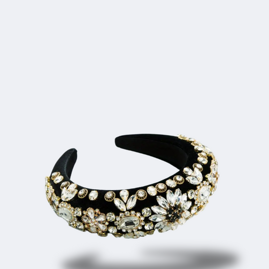 Ms Angela - Full Rhinestone Flower Headbands