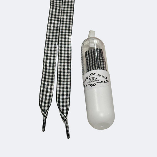 Shoe Lace - Black & White and Pink and White