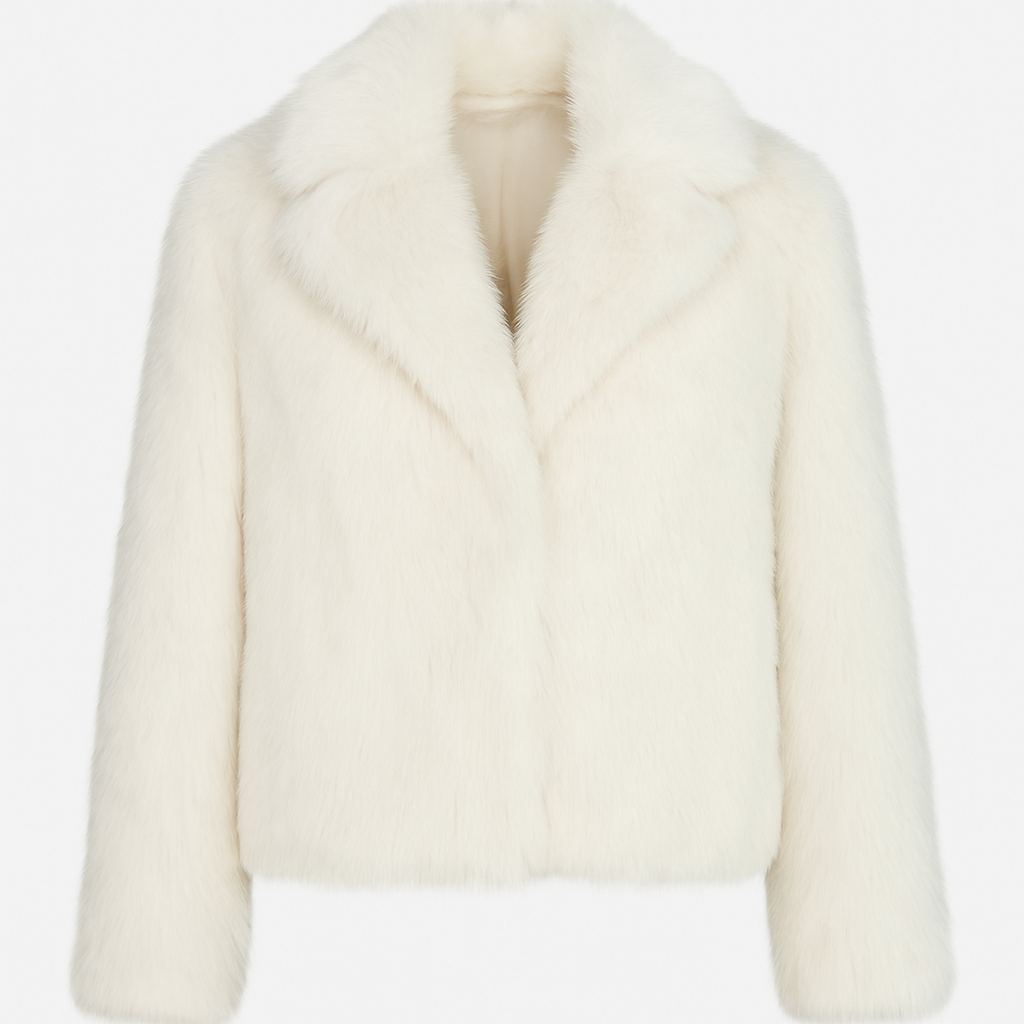 Ivory Faux Fur Coat