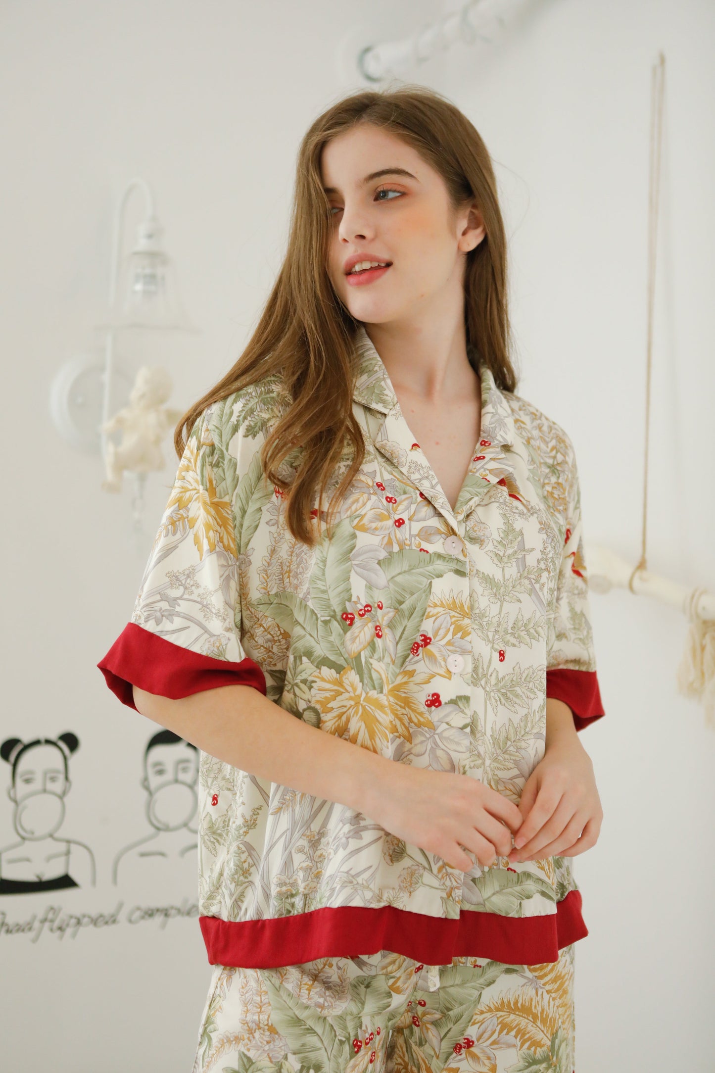 Audrey 2-Piece Sleepwear Set – 100% Viscose High Quality