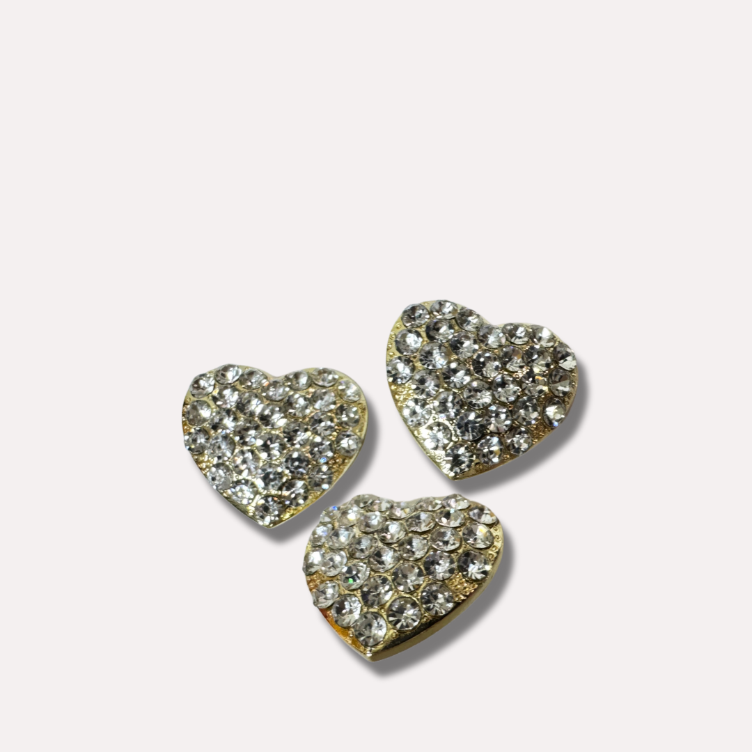 Shoe Trims - Large Gold Heart