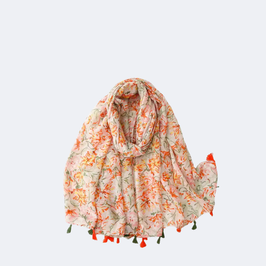 Printed Polyester Wrap Scarf