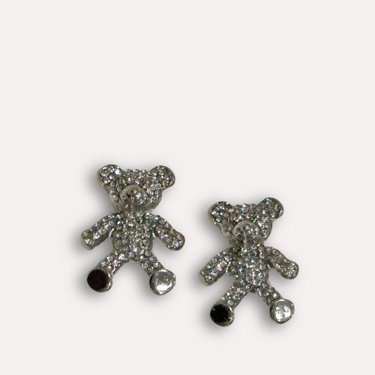 Shoe Trim - Silver Bear