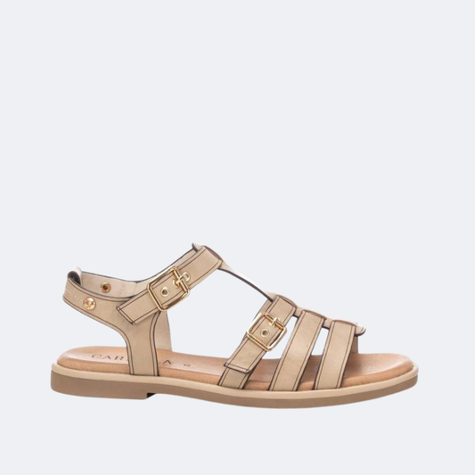 Carmela - 161398 - Flat Sandals - Beige