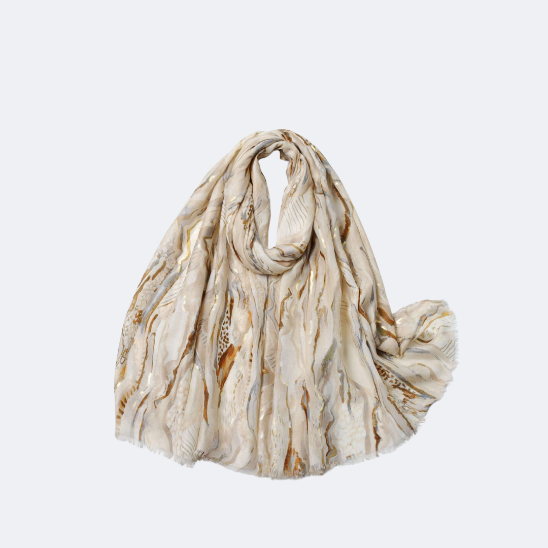 Glitter Abstract Painting Scarf