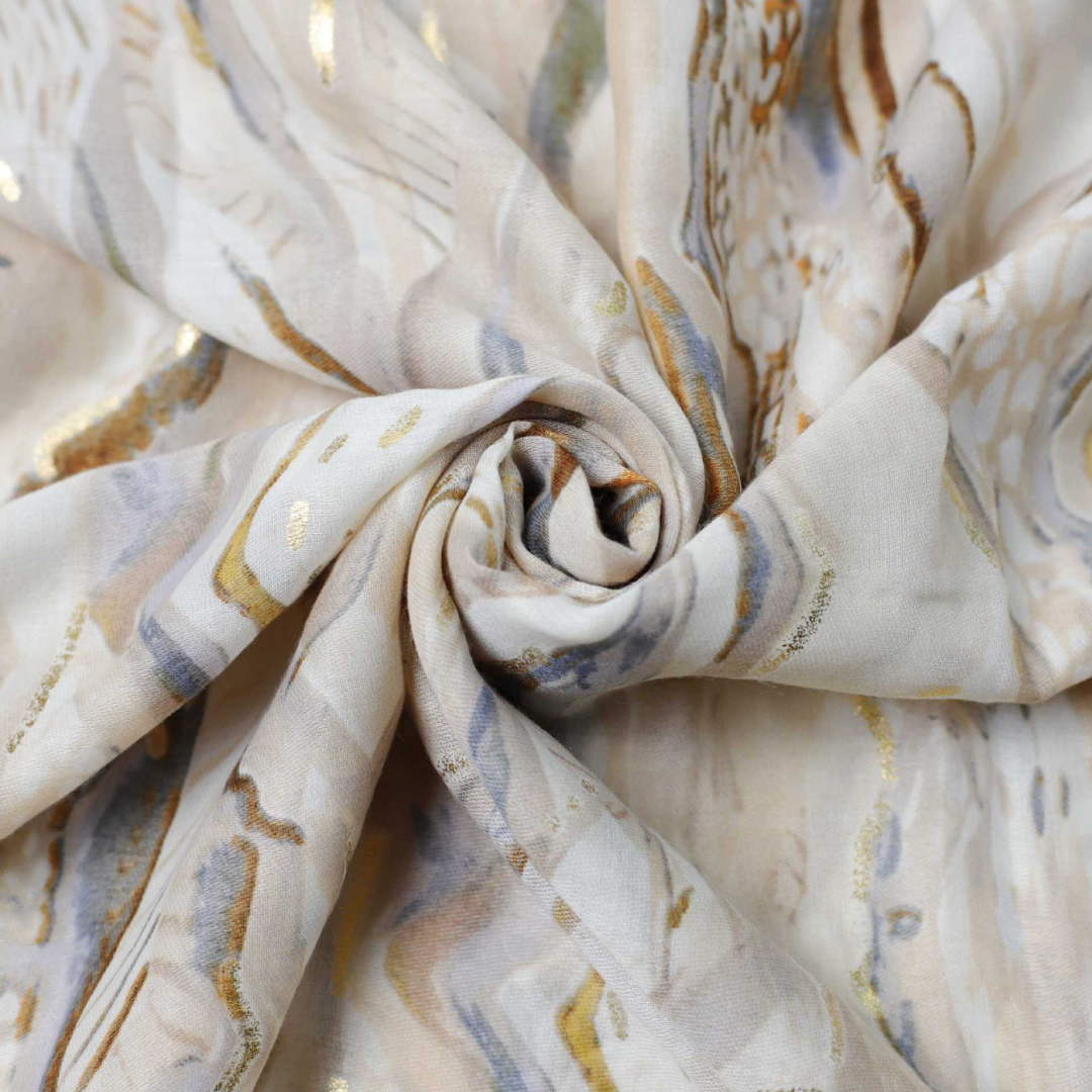 Glitter Abstract Painting Scarf