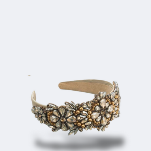 Ms Jane - Colorful Glass Flower Rhinestone Headband