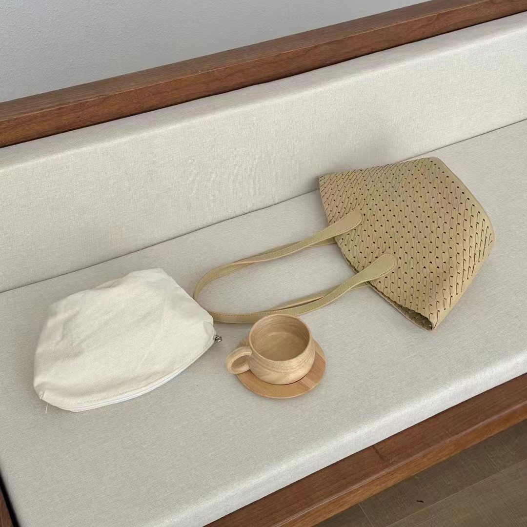 Bohemian Basket Weave Shopping Bag