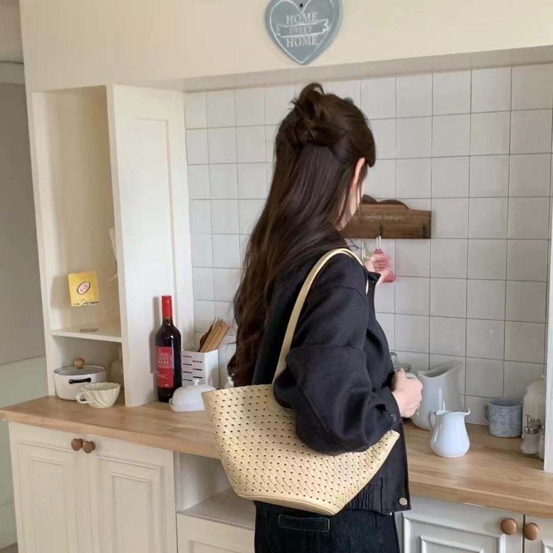 Bohemian Basket Weave Shopping Bag