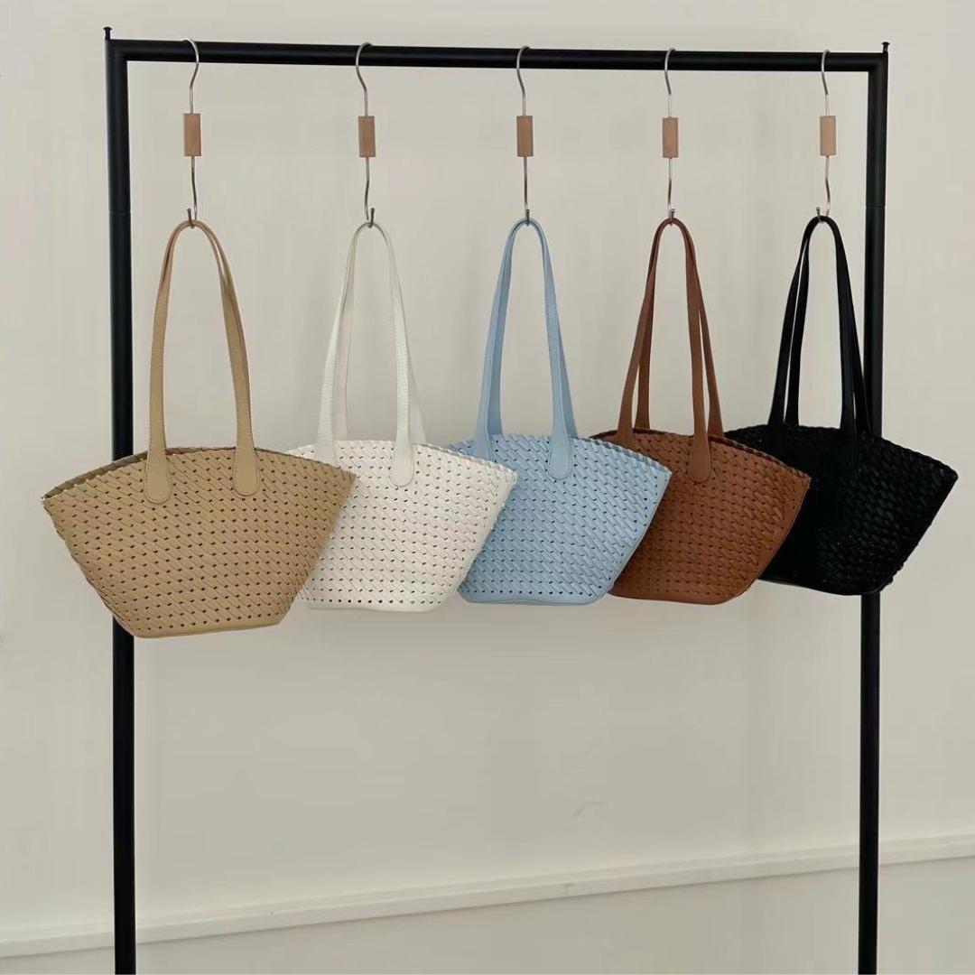 Bohemian Basket Weave Shopping Bag