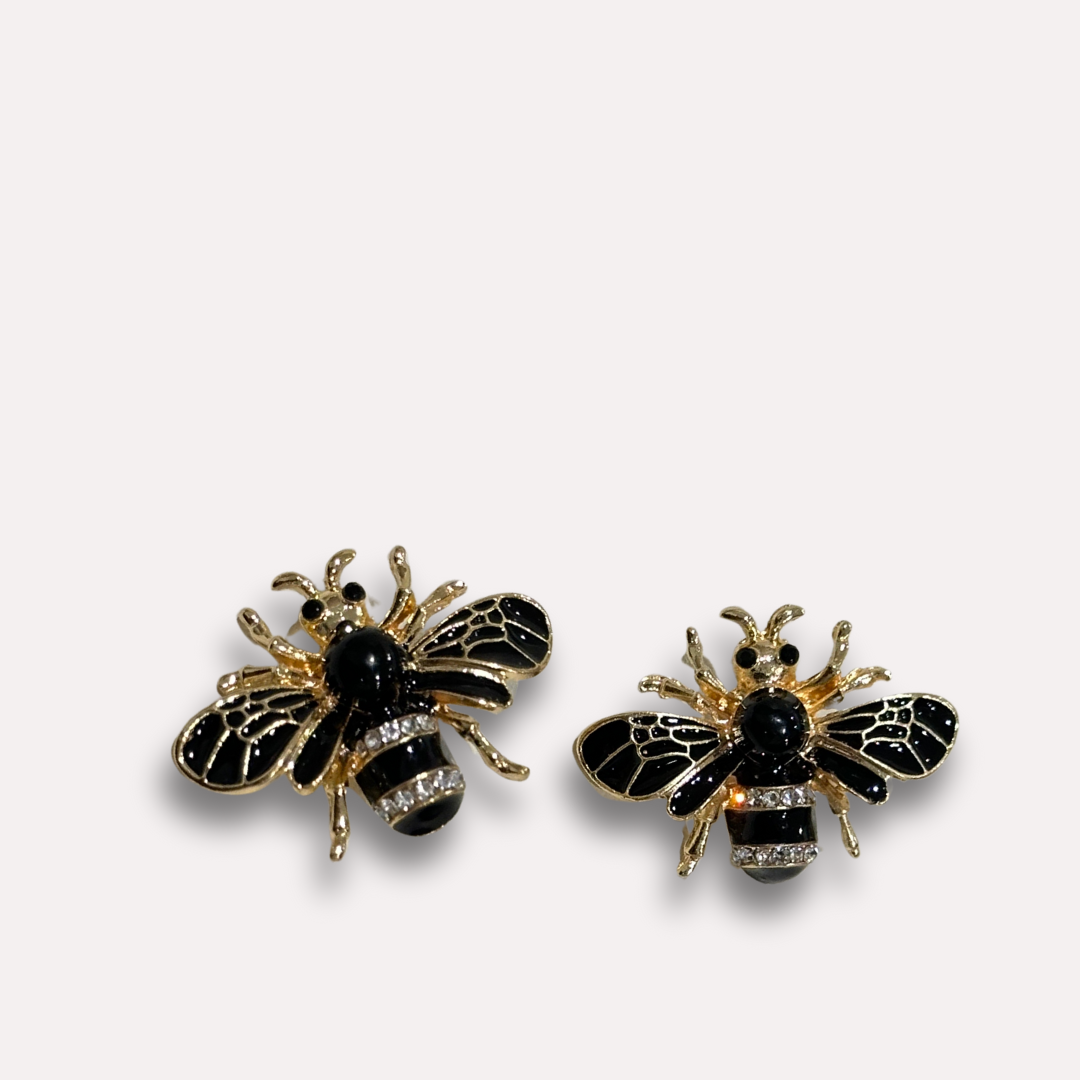 Shoe Trims - Black&Gold and White&Gold Bee