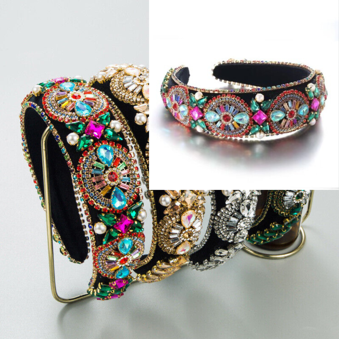 Ms. Alec - Rhinestone Padded Pearl Hairband