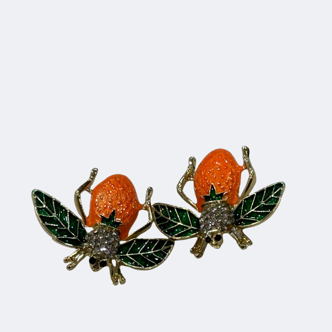 Shoe Trims - Orange Bee