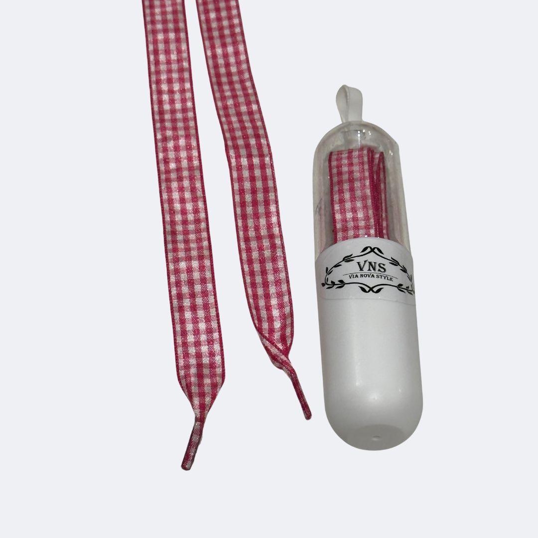 Shoe Lace - Black & White and Pink and White