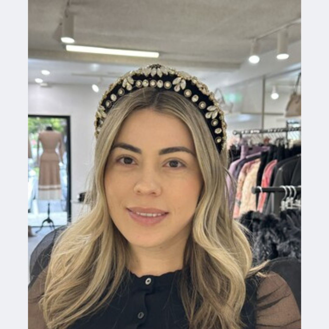 Ms Angela - Full Rhinestone Flower Headbands