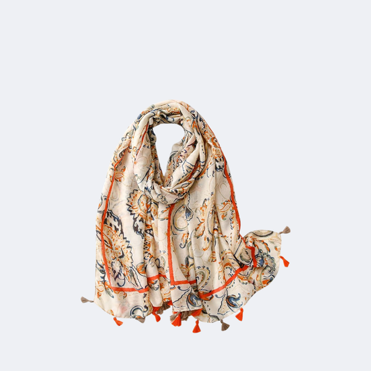 Vintage Bohemian Print Shawl Scarf
