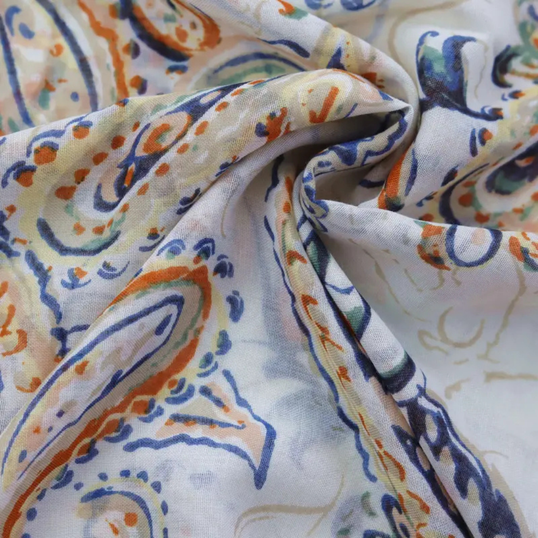 Vintage Bohemian Print Shawl Scarf