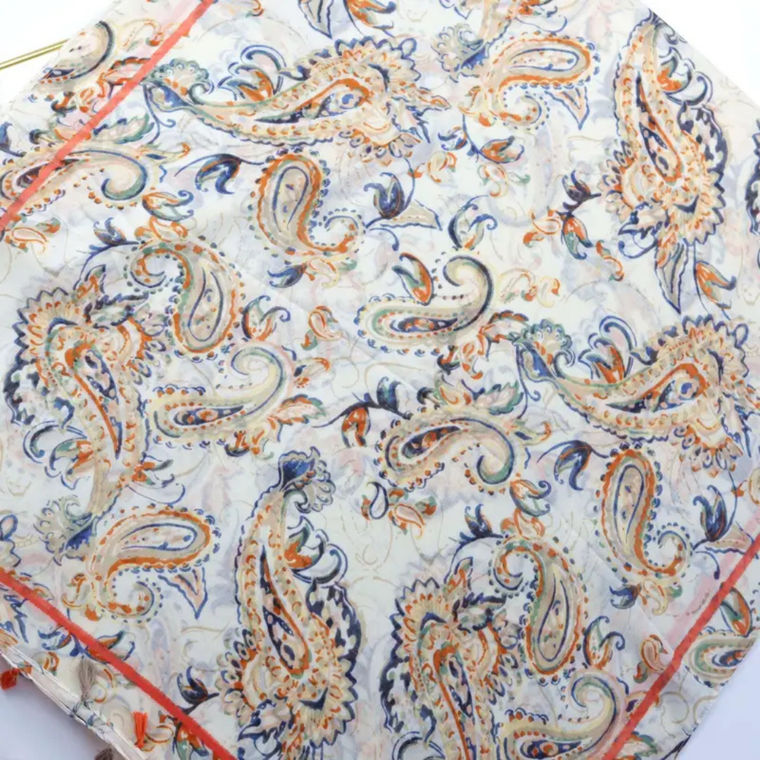 Vintage Bohemian Print Shawl Scarf