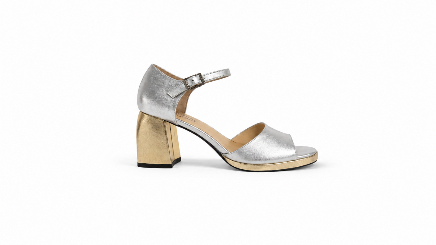VNS - Lucky - Silver/Gold Heel