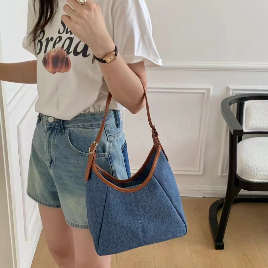 Casual Denim Large Bag