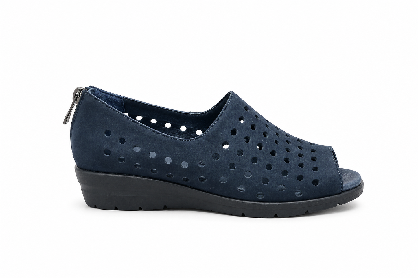 Via Nova Satin Navy Nuback