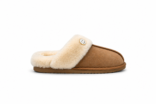 Slippers - Happy - White & Yellow