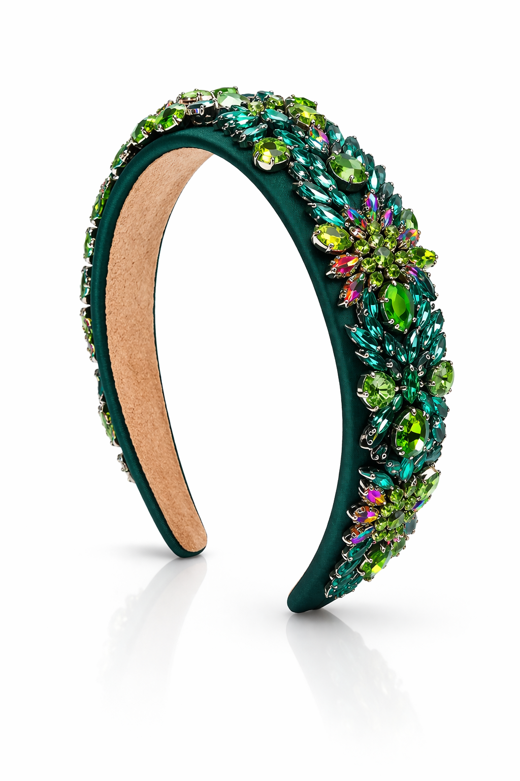 Ms T - Baroque Green Rhinestone Headband