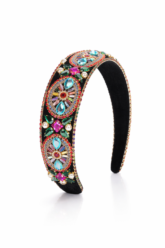 Ms. Alec - Rhinestone Padded Pearl Hairband