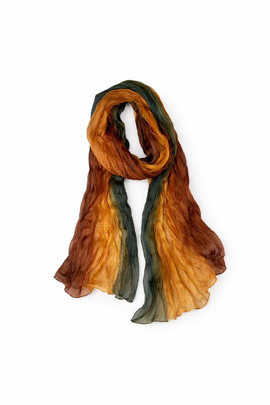Cotton Gradient Blue Scarf
