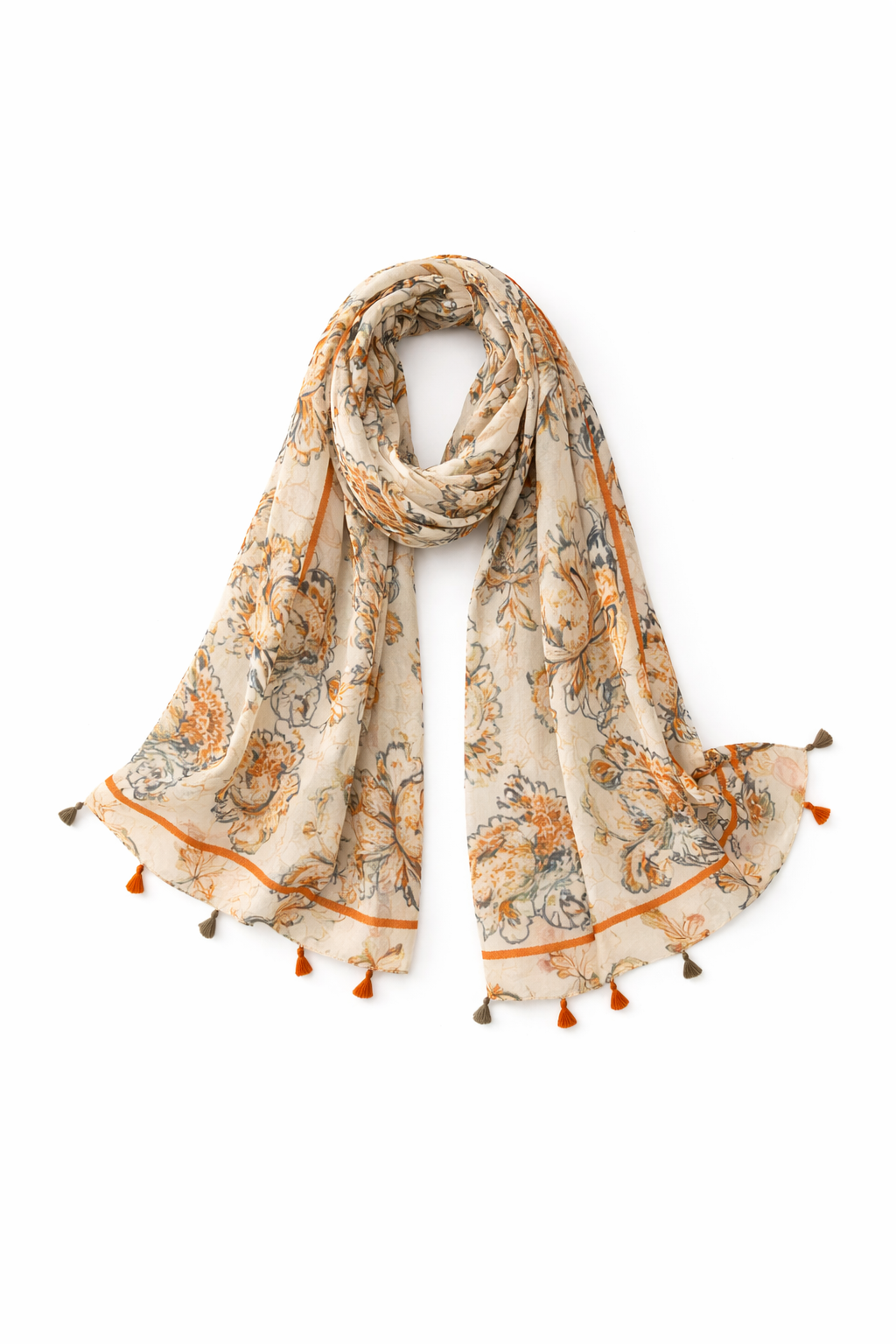 Vintage Bohemian Print Shawl Scarf