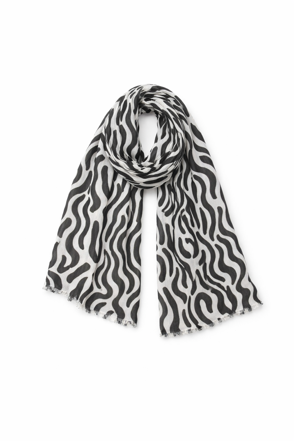 Wave Print Breathable Scarves