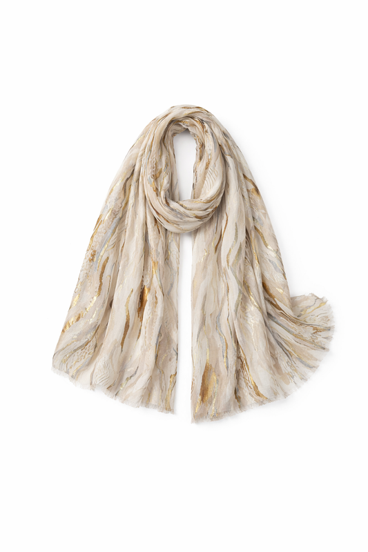 Glitter Abstract Painting Scarf