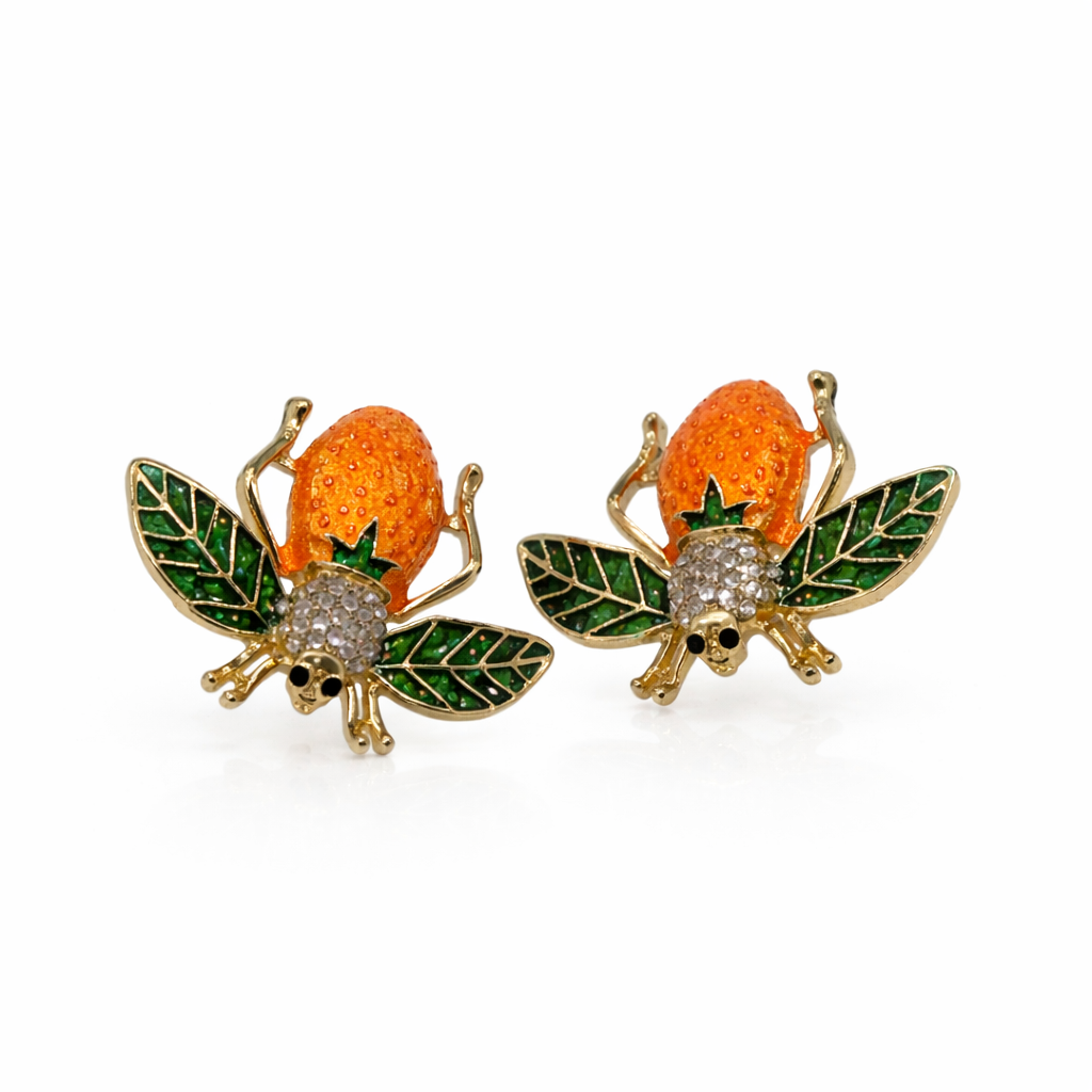 Shoe Trims - Orange Bee