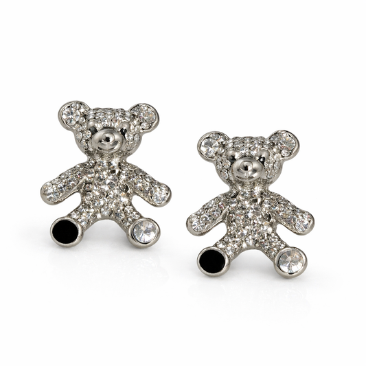 Shoe Trim - Silver Bear