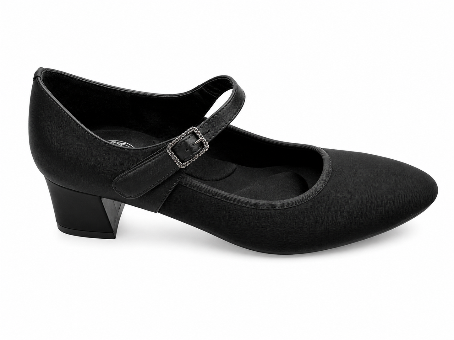 Via Nova Silk Black Heels