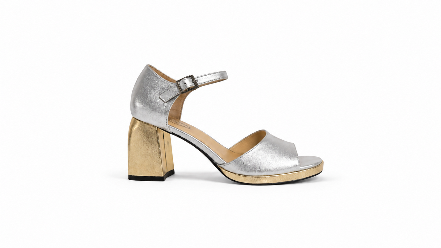 VNS - Lucky - Silver/Gold Heel