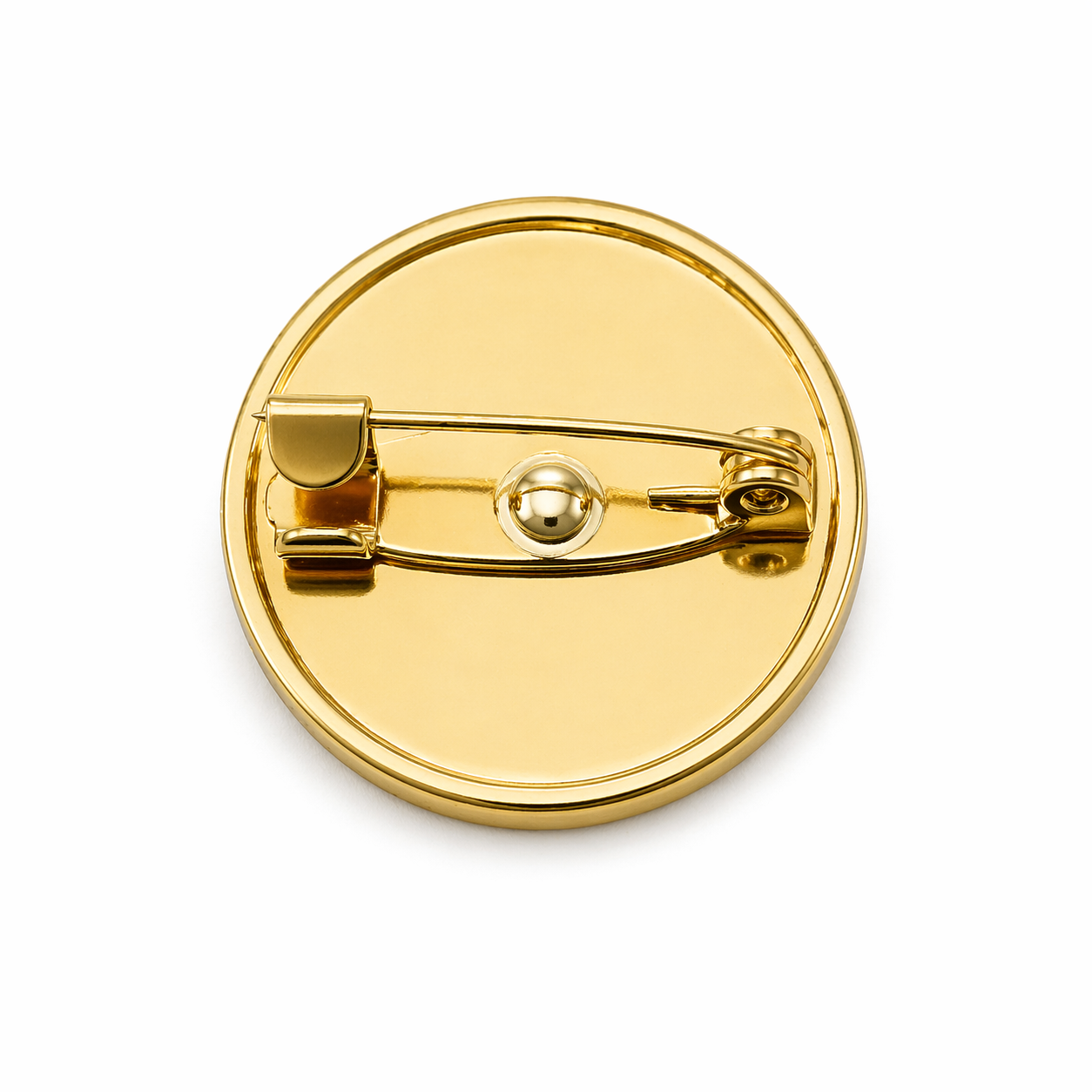 White Smile Face Brooch