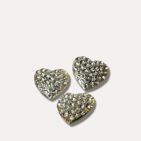 Shoe Trims - Large Gold Heart