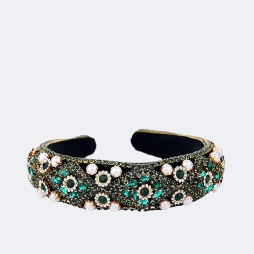 Ms Carmel - Full Flower Crystal Decor Headband