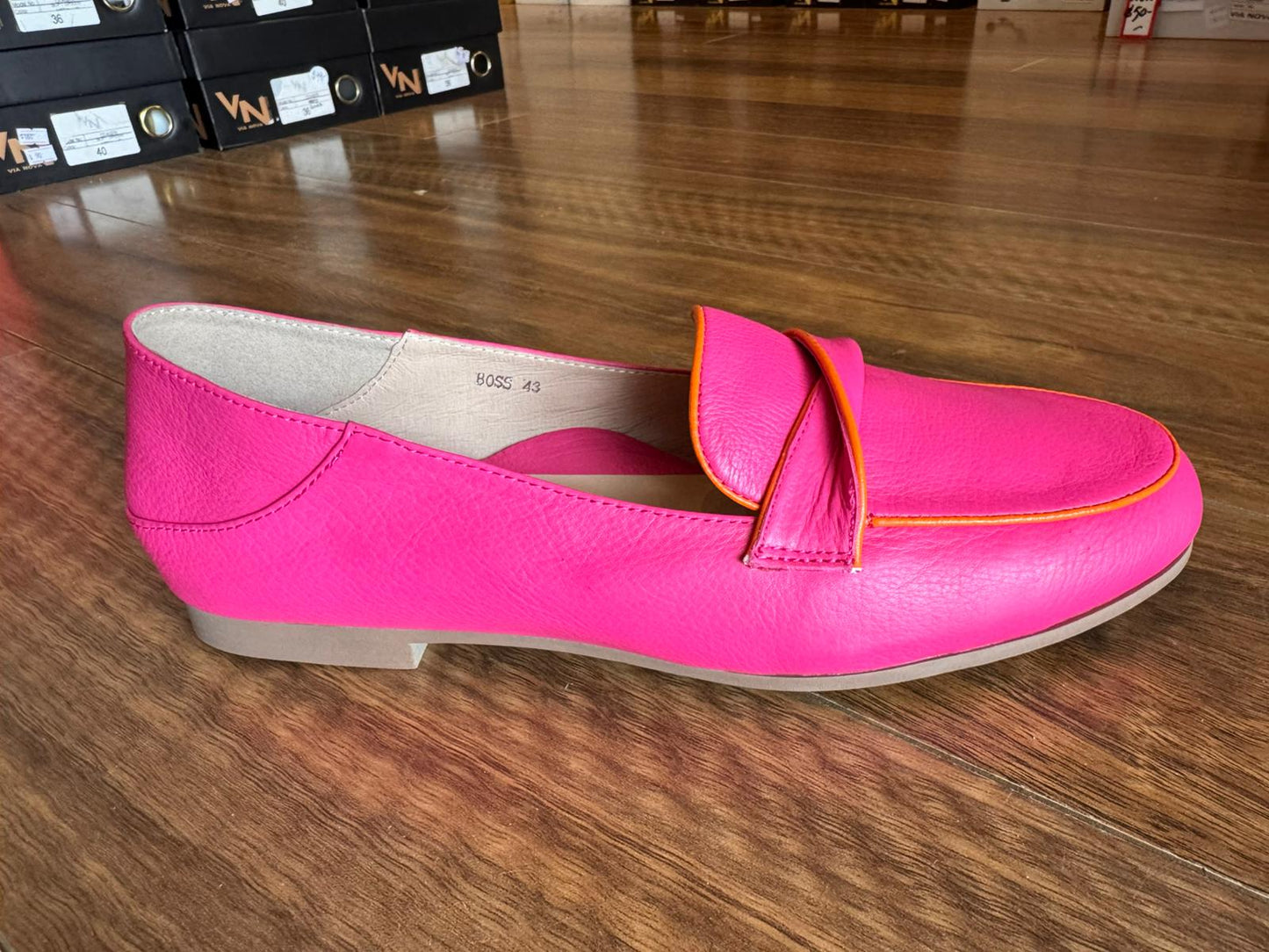 BOSS in Fuchsia and Orange