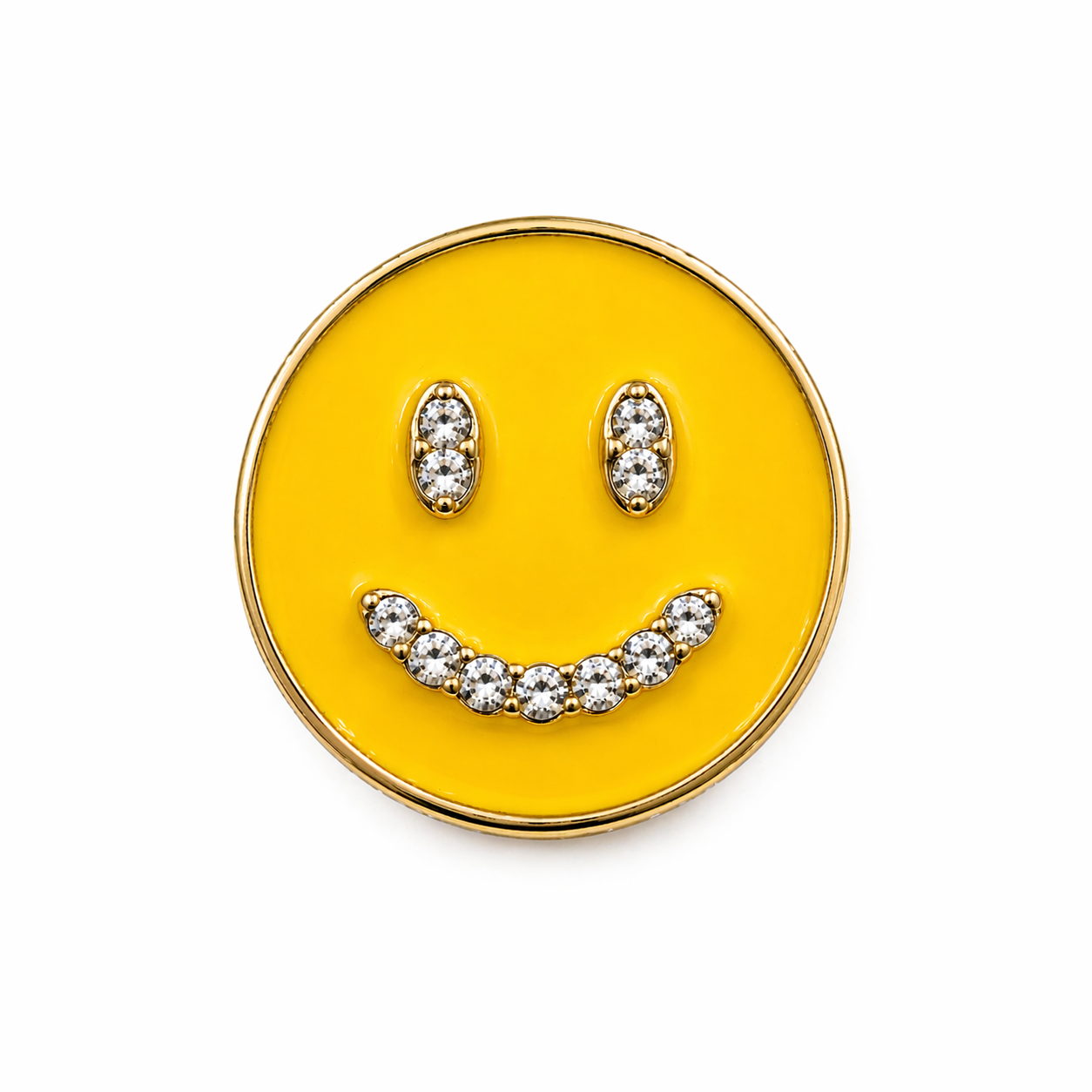 Yellow Smile Face - Shoe Trim