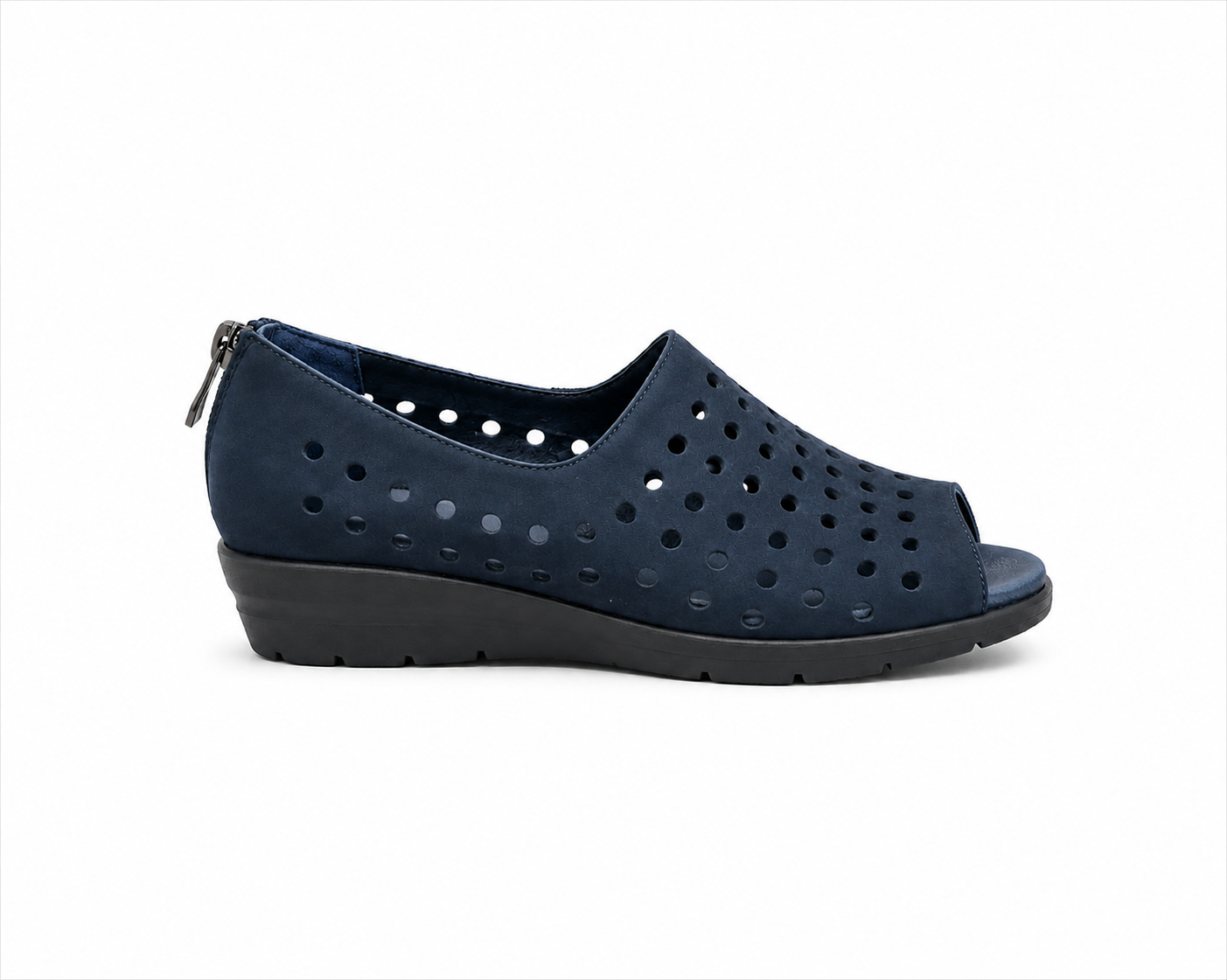 Via Nova Satin Navy Nuback